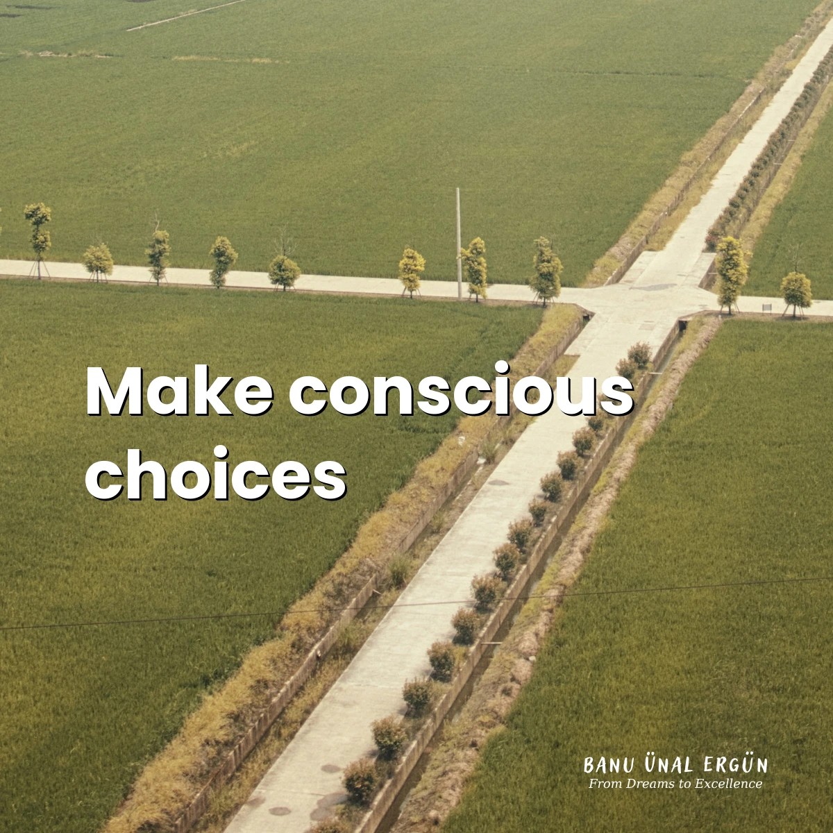 Make conscious choices